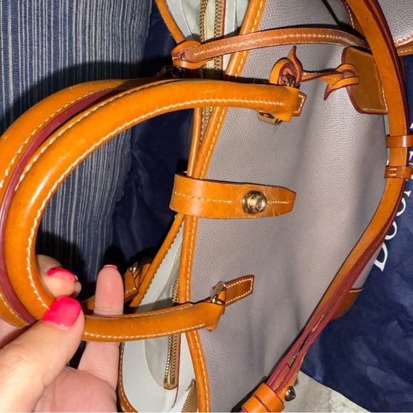 Browngray Dooney And Bourke Shelby Shopper Tote with dust bag and clip on wallet - Picture 7 of 14